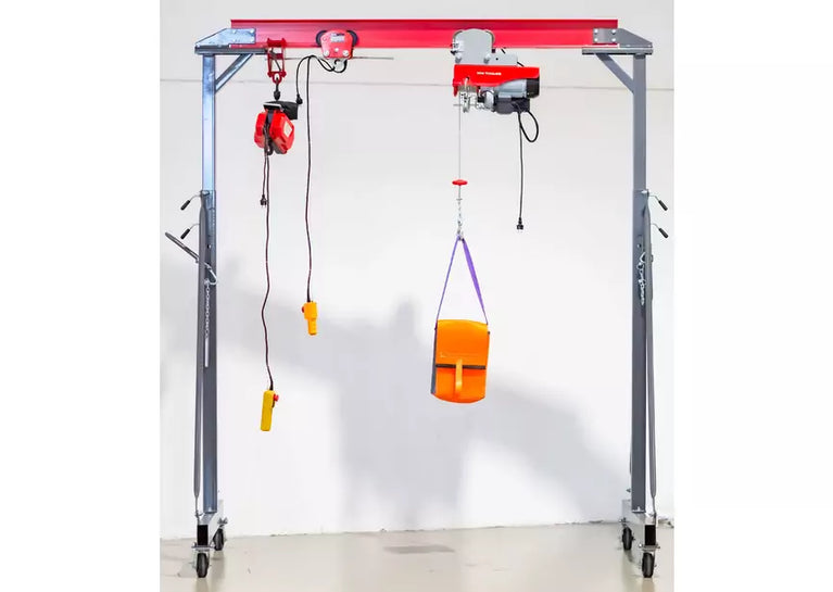 Mobiele portaalkraan 1T breed en hoog MW Tools