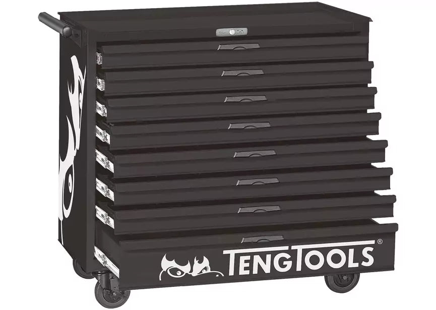 Gereedschapswagen black midi master set 8 laden Teng Tools