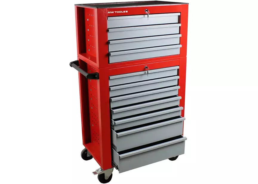 Gevulde gereedschapswagen met topkoffer XL 514-delig MW Tools