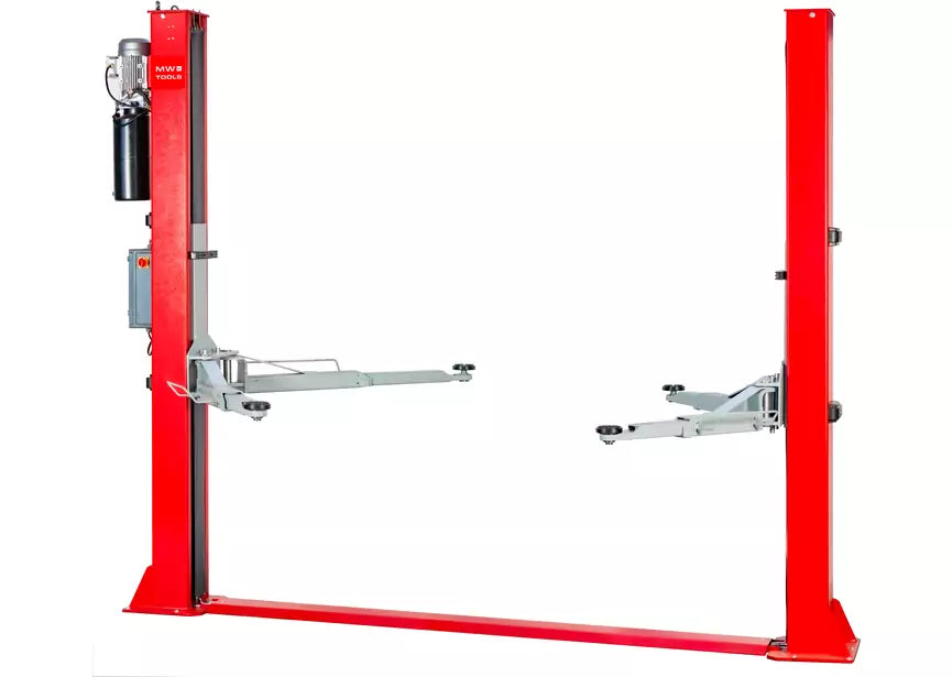 2-koloms hydraulische hefbrug 4 t 230V met elektrische ontgrendeling MW Tools