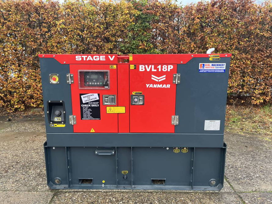Yanmar 4TNV88 stage 5 17,5 - 20 - 25 kVA aggregaat generatorset grote tank BVL18P