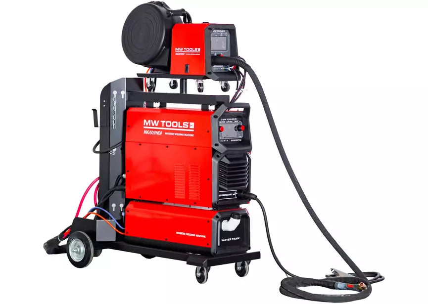 Industrieel lasapparaat 400V dubbel puls MIG 500A met koeler MW Tools