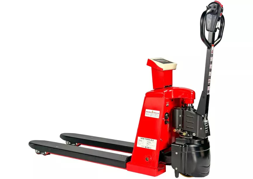Elektrische palletwagen 2T met weegschaal, accu 50Ah MW Tools