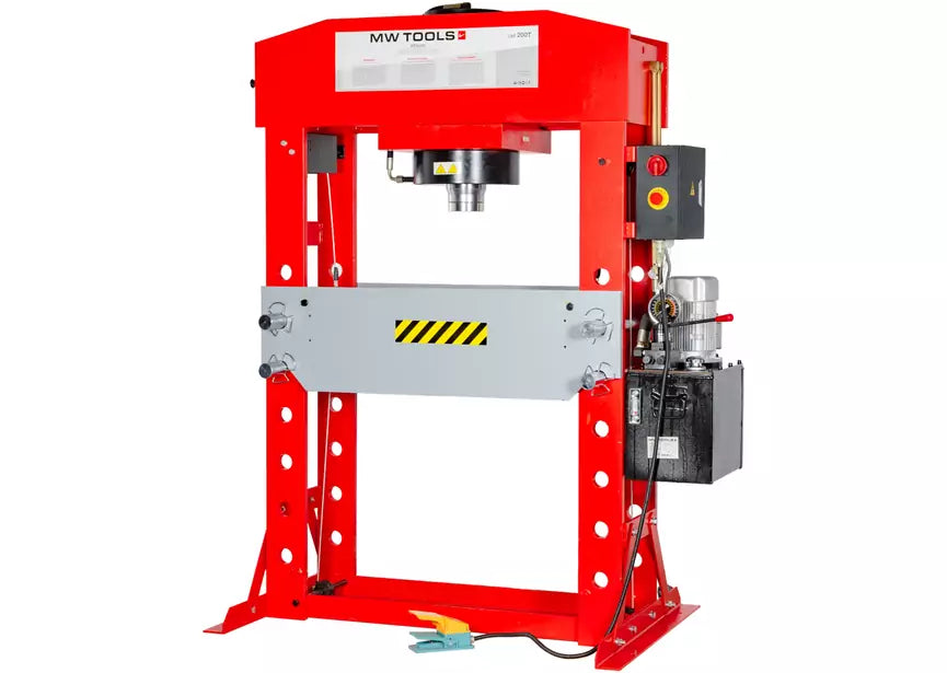 Elektro-hydraulische werkplaatspers 200T mobiele cilinder MW Tools