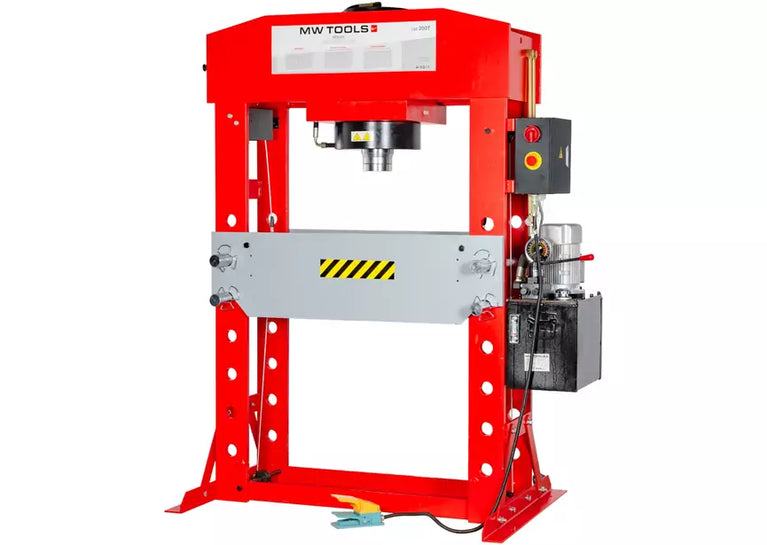 Elektro-hydraulische werkplaatspers 200T mobiele cilinder MW Tools