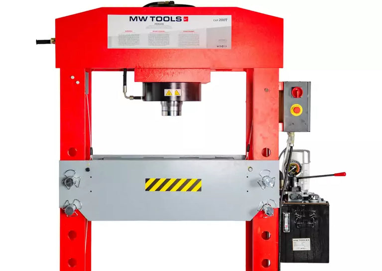 Elektro-hydraulische werkplaatspers 200T mobiele cilinder MW Tools