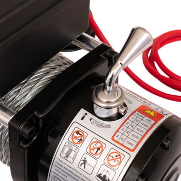 Kabellier elektrisch 12V 12000 Lbs