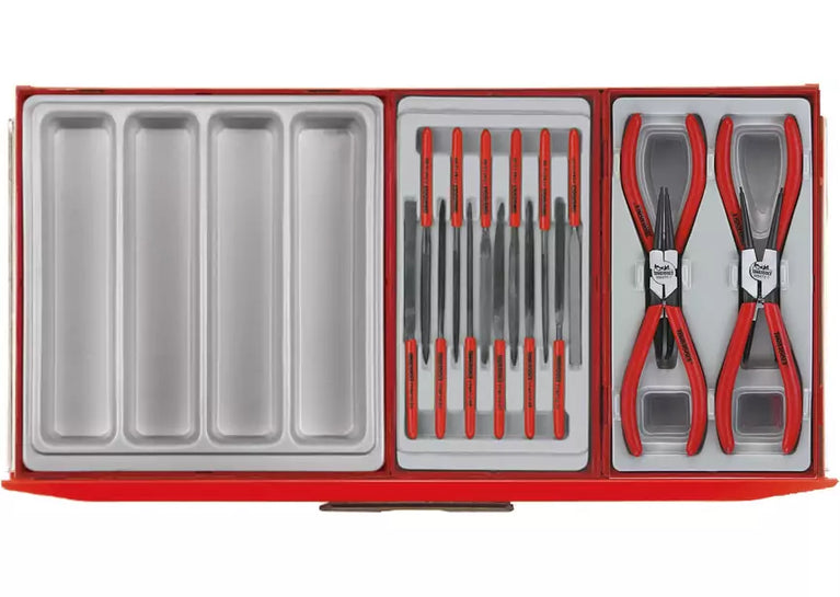 Gereedschapswagen rood mega master set 1011-delig Teng Tools