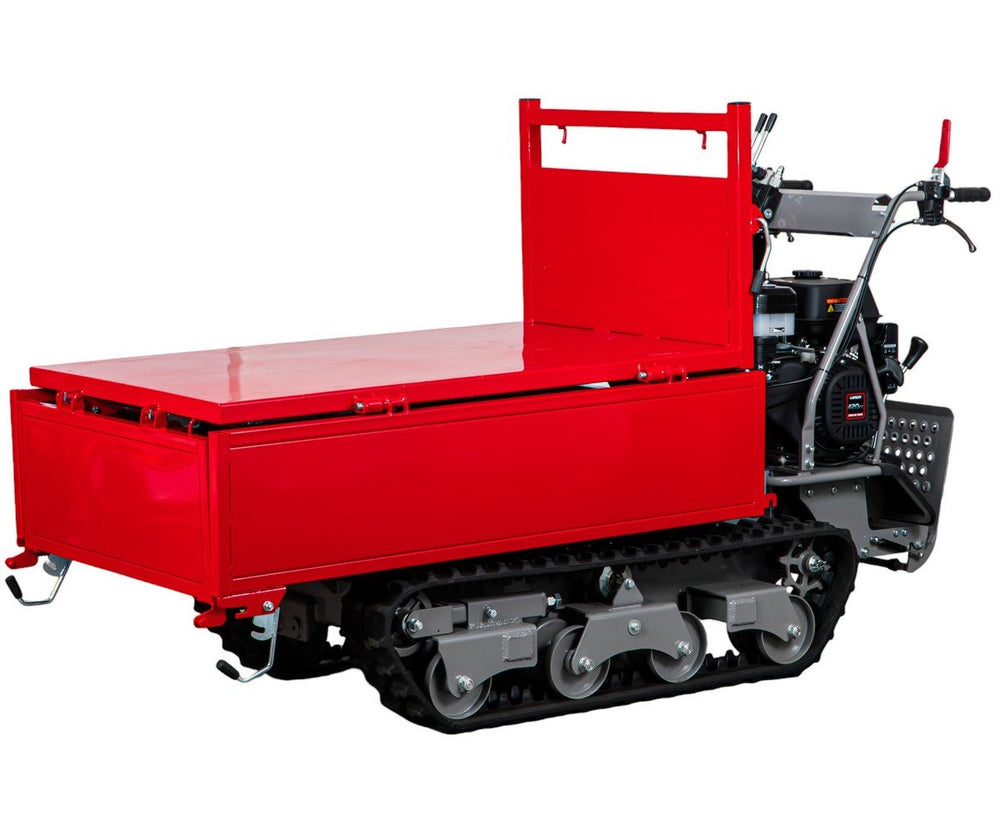 Rupsdumper 800 kg platformbak 13pk 6+2R snelheden elektrische start en hydraulische schaarlift Torros