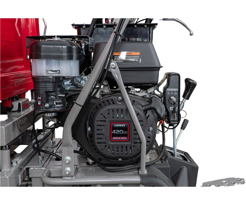 Rupsdumper 800 kg platformbak 13pk 6+2R snelheden elektrische start en hydraulische schaarlift Torros