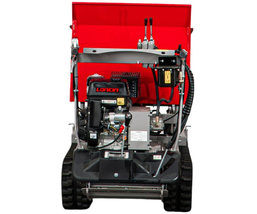Rupsdumper 800 kg 13pk 6+2R snelheden elektrische start en hydraulische schaarlift Torros