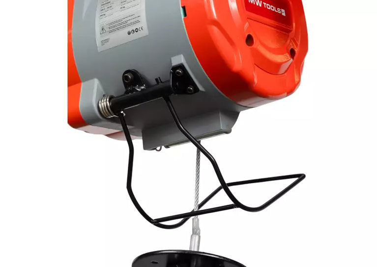 Elektrische kabeltakel 490kg 30m bekabelde sturing variabele snelheid 230V MW Tools