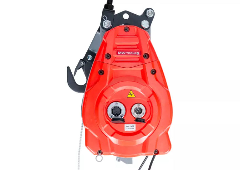Elektrische kabeltakel 490kg 30m bekabelde sturing variabele snelheid 230V MW Tools