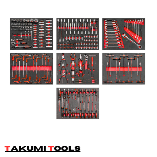 Takumi Tools Gereedschapswagen - 7 Lades gevuld