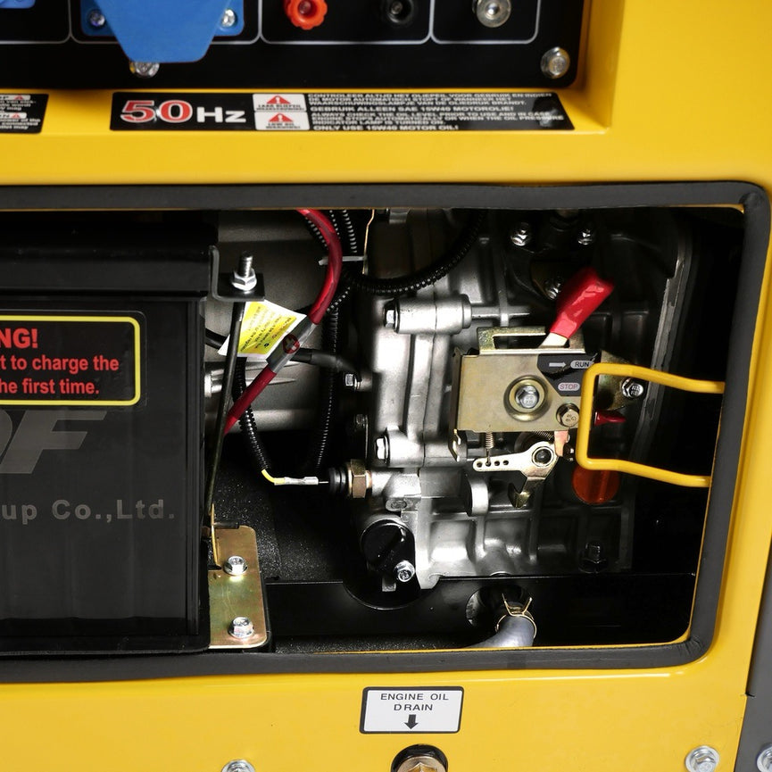 Diesel generator set geluidsgedempt 230V 5kW - Valkenpower