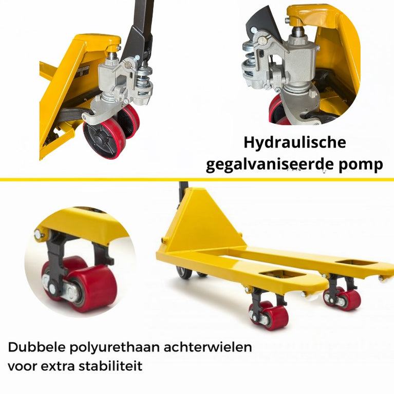 PALLETWAGEN 2 STUKS – GRATIS VERZENDING – 2500KG