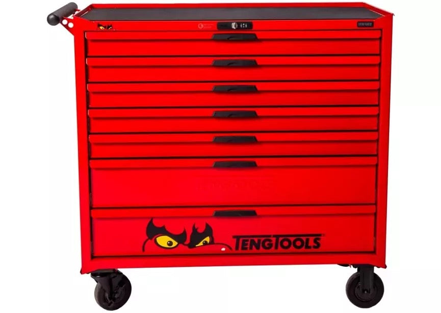 Teng Tools Gevulde Gereedschapswagen – 631-delig – 7 laden – Rood