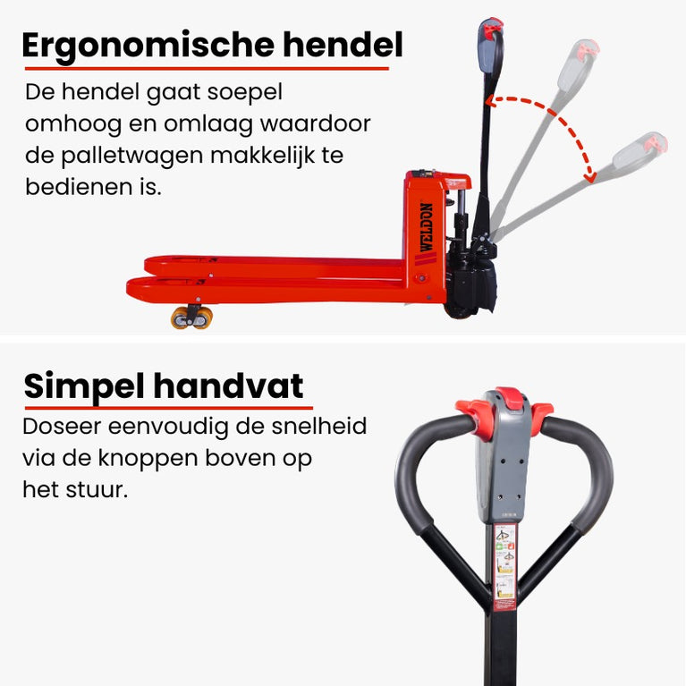 WELDON ELEKTRISCHE POMPWAGEN WPE2000 – 2000 KG – 1150 MM