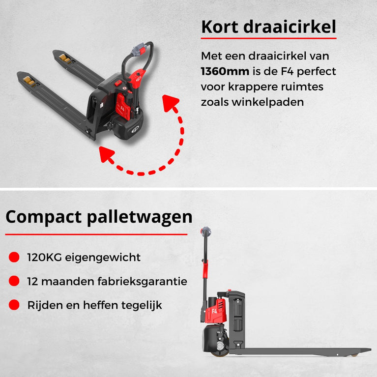 F4 ELEKTRISCHE POMPWAGEN LI-ION – 1500KG