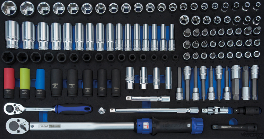 BOXO 117-dlg. 1/2" Doppenset