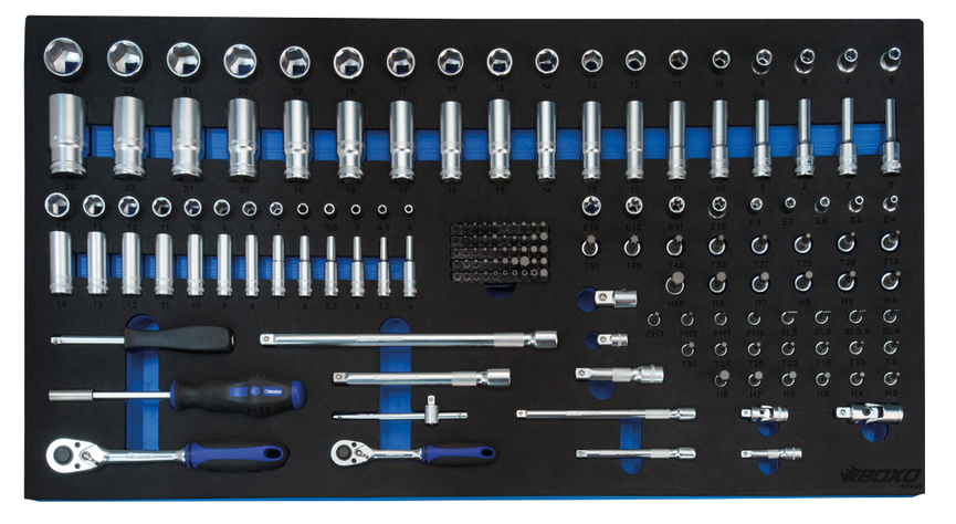 BOXO 171-dlg. 1/4" en 3/8" Doppenset