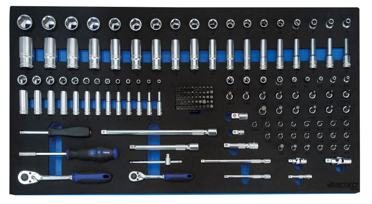 BOXO 171-dlg. 1/4" en 3/8" Doppenset