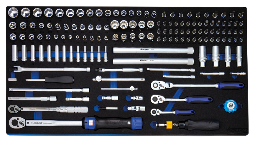 BOXO 149-dlg. 1/4" en 3/8" Doppenset
