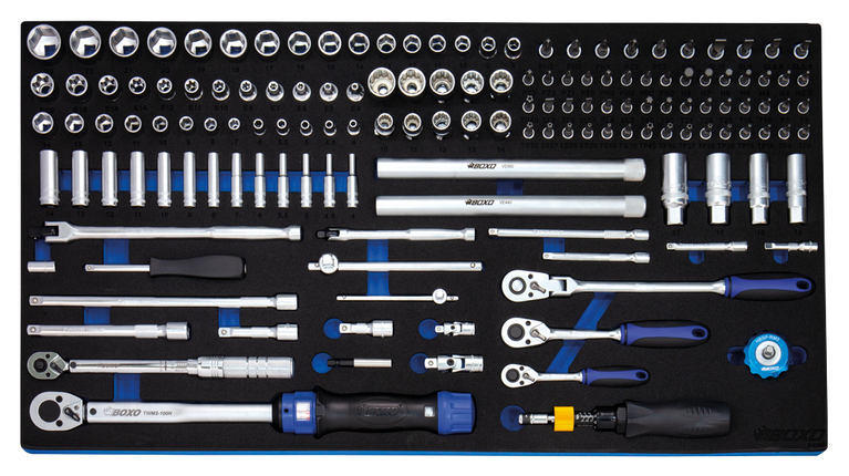 BOXO 149-dlg. 1/4" en 3/8" Doppenset
