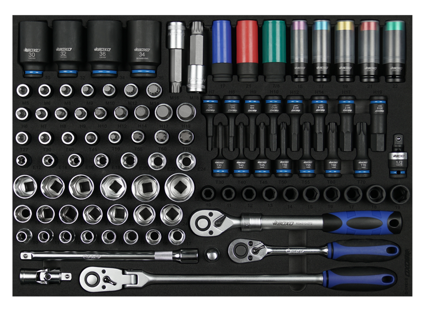 BOXO 98-dlg. 1/2" Doppenset