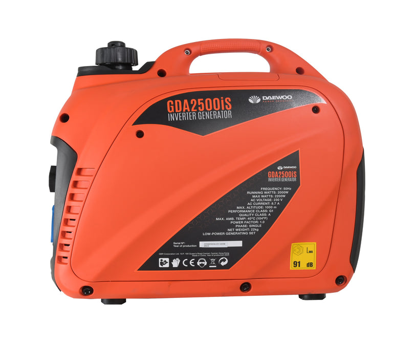 Benzine inverter generator - Daewoo GDA2500iS