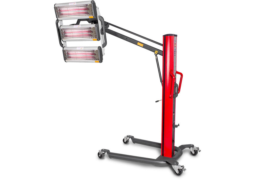 Mobiele infrarood lakdroger 3300W 3 stralers MW Tools