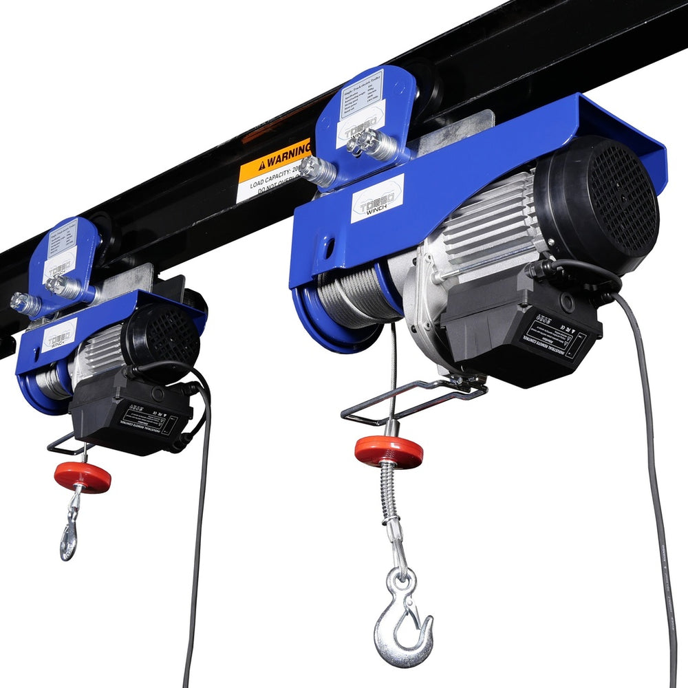 Elektrische takel incl loopkat met draadloze bediening 150 / 300kg 230V