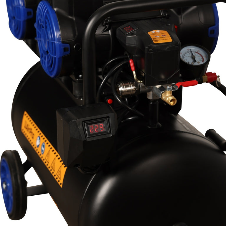 Compressor olievrij 2x1.8pk 40L tank 230V