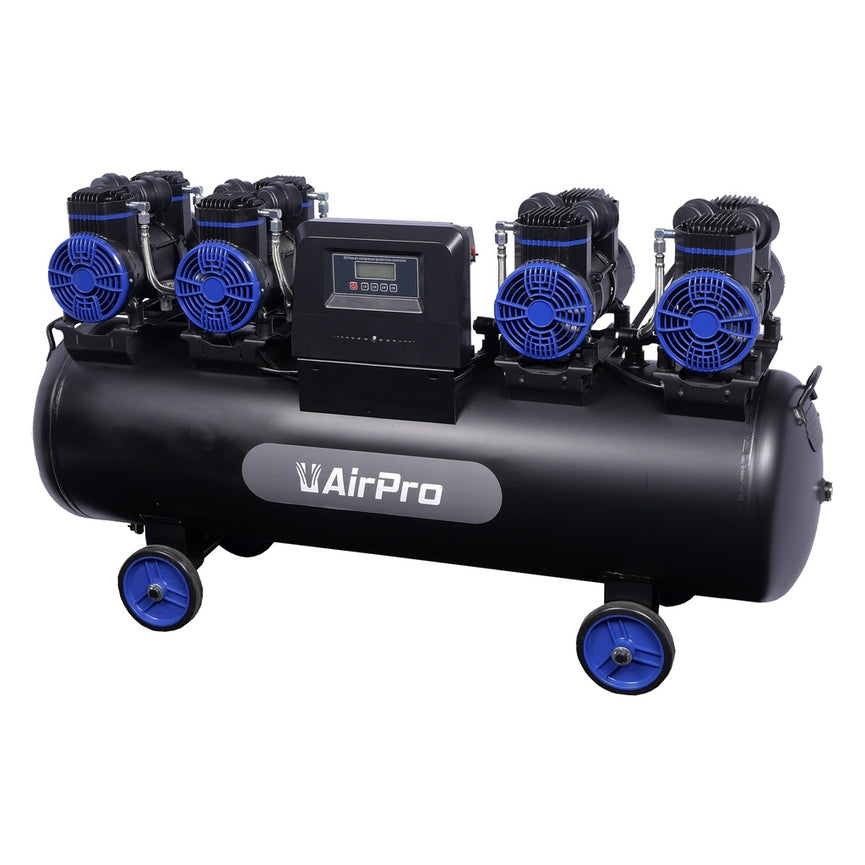 Compressor olievrij 4x2pk 120L tank 400V