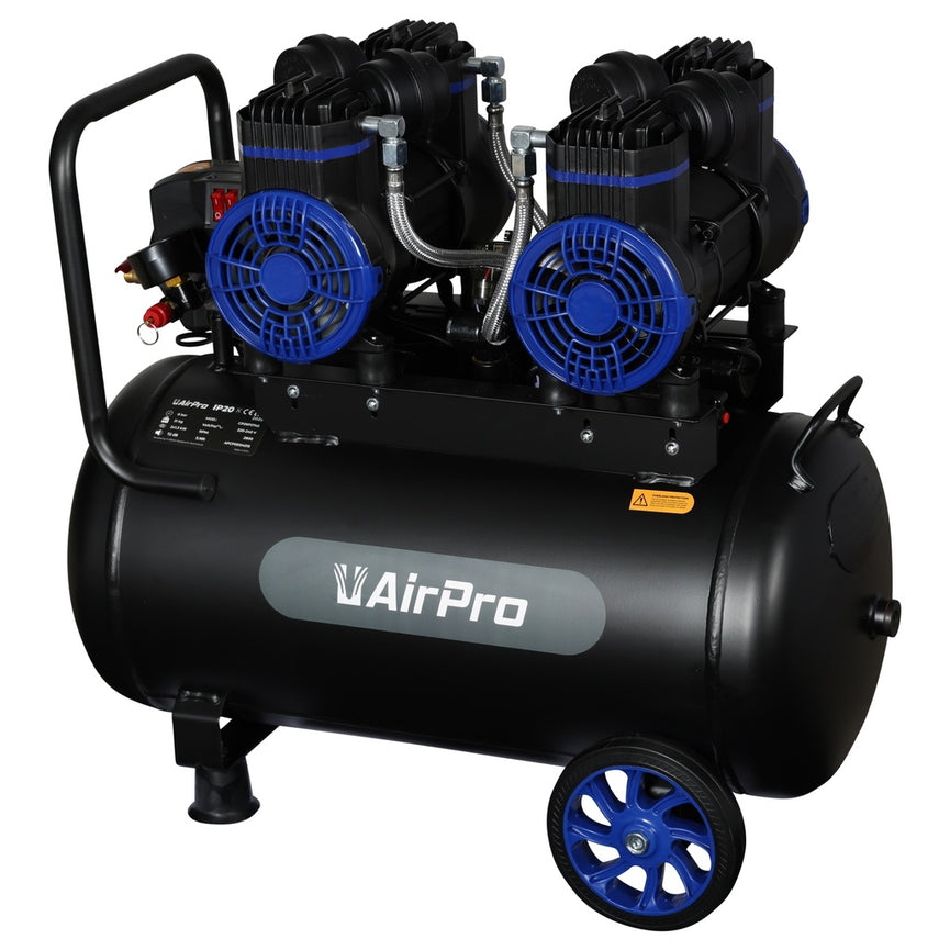 Compressor olievrij 2x1.8pk 40L tank 230V