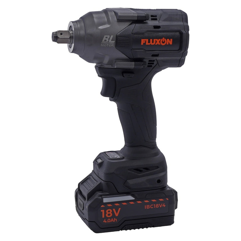 Fluxon Accu Slagmoersleutel 18V 1080 Nm 1/2" met 2x 4.0Ah Accu, Lader en Koffer