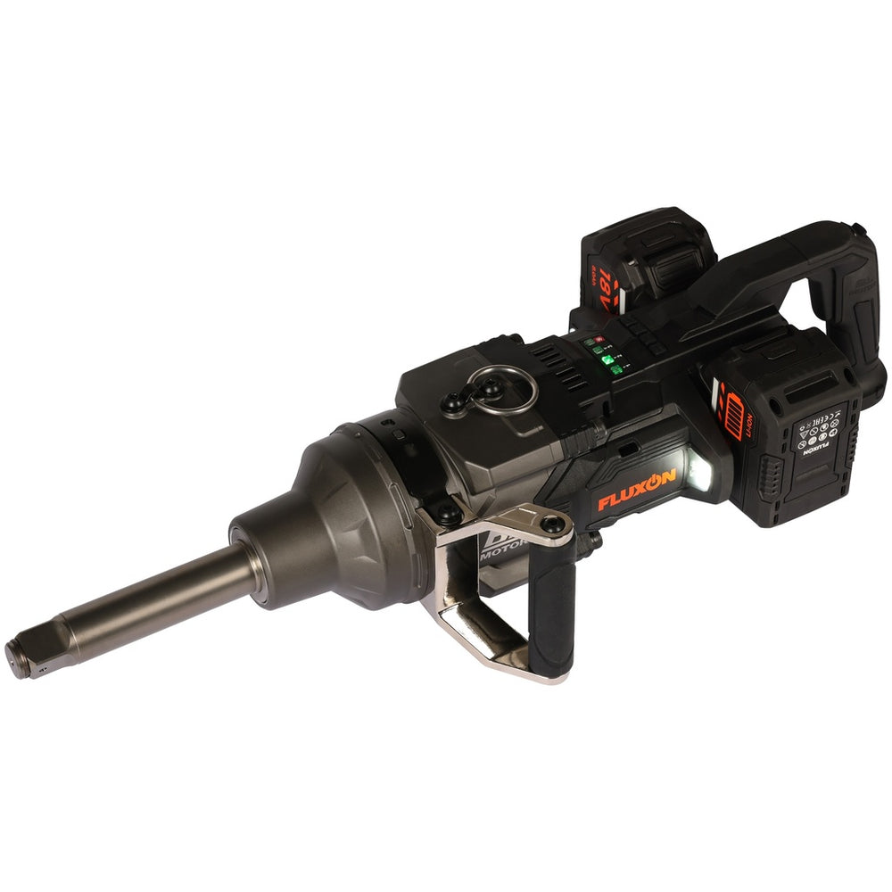 Fluxon accu slagmoersleutel 1” 4000 Nm incl. 4x 8 Ah accu en duosnellader