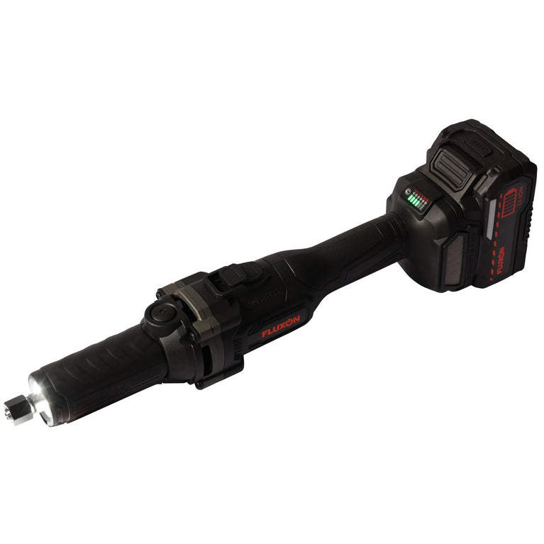Fluxon accu stiftslijper incl. 4 Ah accu en lader