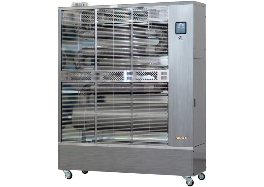 Infrarood dieselstraler Pro 58 kW RVS motief 4000-7500 m³ Wifi Hipers