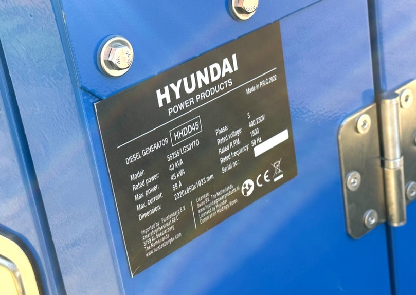 Diesel generator - HYUNDAI HHDD45 45KVA