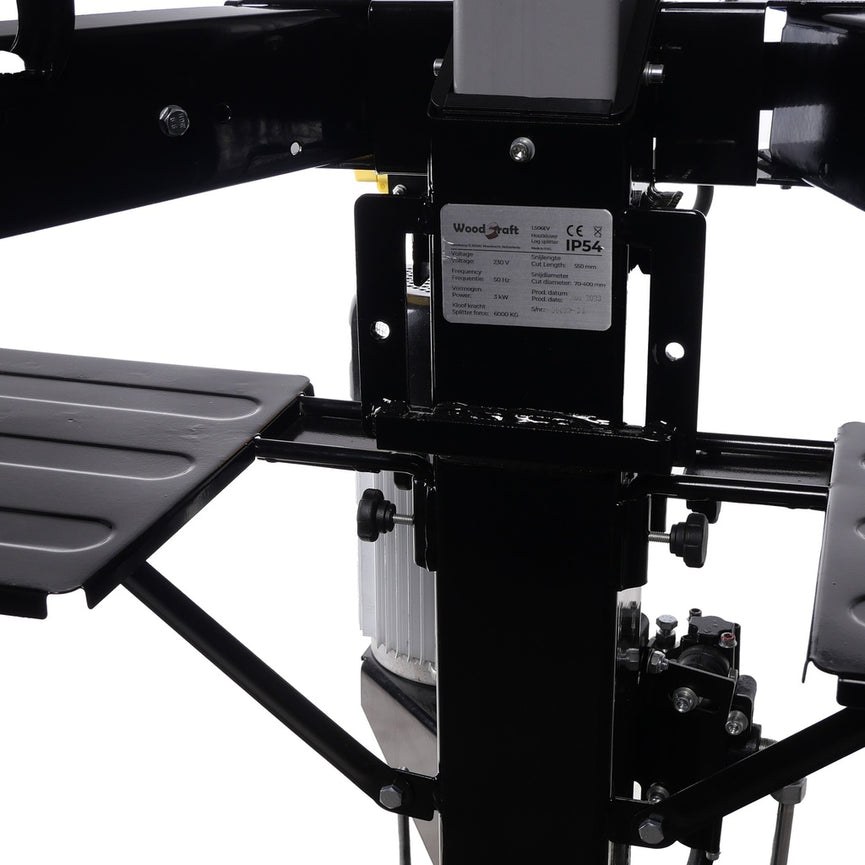 Houtklover 6 ton elektrisch verticaal