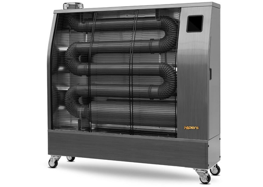 Infrarood dieselstraler Pro 24,4 kW RVS motief 700-3600 m³ Wifi Hipers