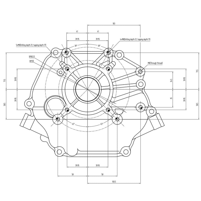 Valkenpower benzinemotor E-start 7.5 pk asmaat 25 mm