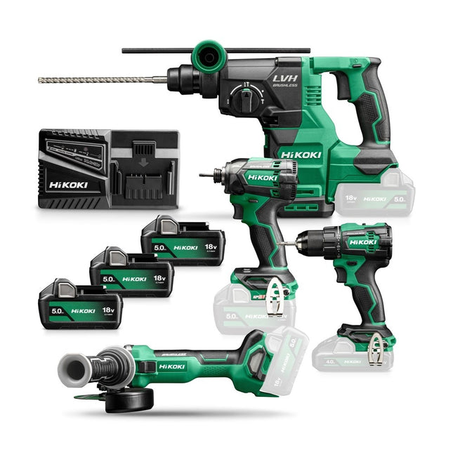 HiKOKI KC18DEWHZ 4-Delige Combiset