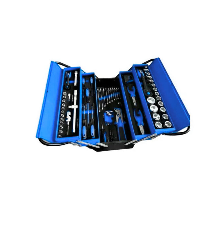 Silverstahl 86-delige Gereedschapskoffer – Doppenset, Sleutels & Handgereedschap