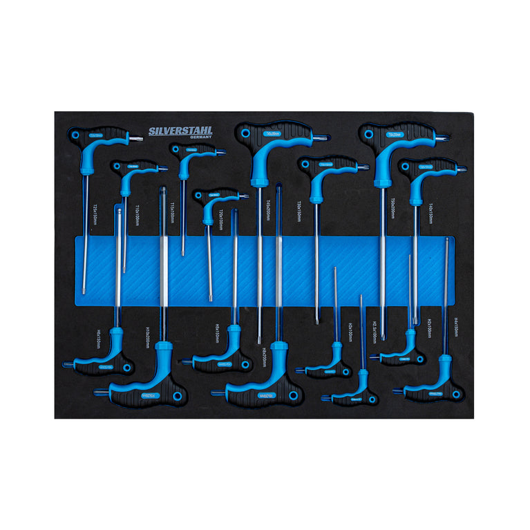 Silverstahl S33 Solid Line Gereedschapswagen – 258-delig (Inclusief Momentsleutel, Mat Zwart)