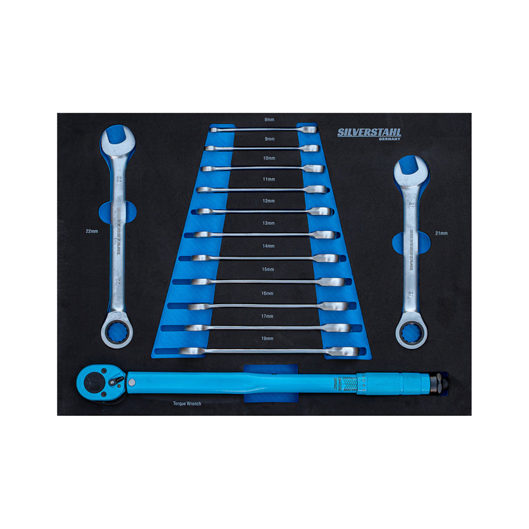 Silverstahl S33 Solid Line Gereedschapswagen – 258-delig (Inclusief Momentsleutel, Mat Zwart)