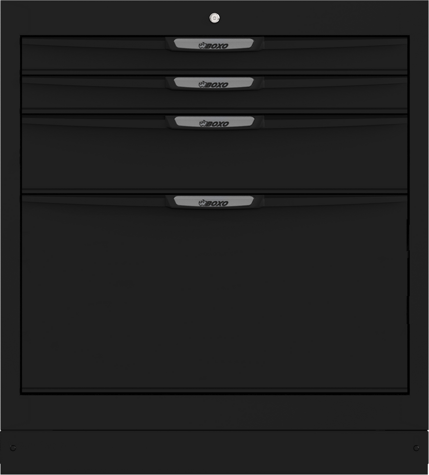 BOXO OSM Onderkast met 4 laden, zwart
