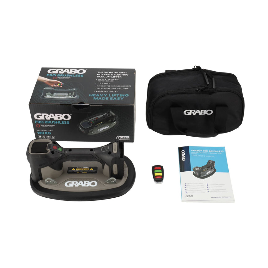Grabo Pro Brushless in Tas - met Flex 18V Accu aansluiting - 2 sets