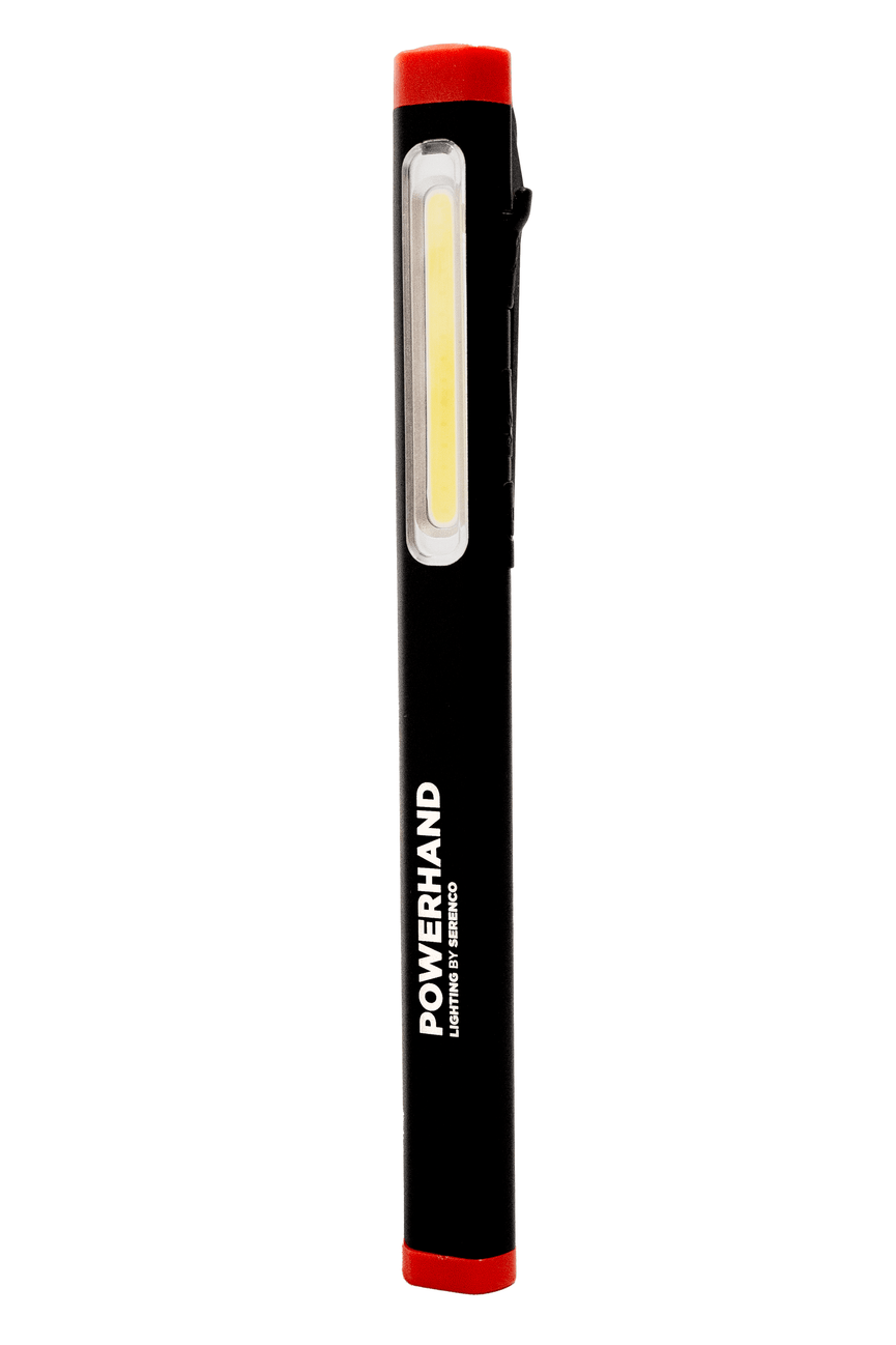Powerhand COB-lamp 2W Li-Ion 3,7V zwart met laser